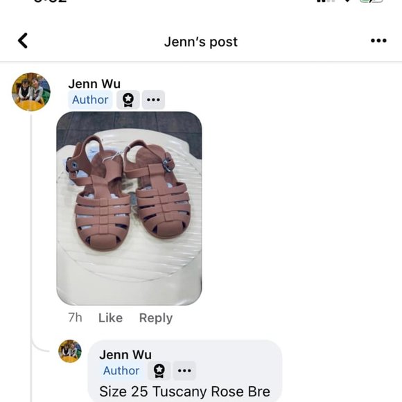 Liewood Kids Sandals Size 25 (Size 8-9) in Tuscany Rose Bre color - Picture 2 of 2